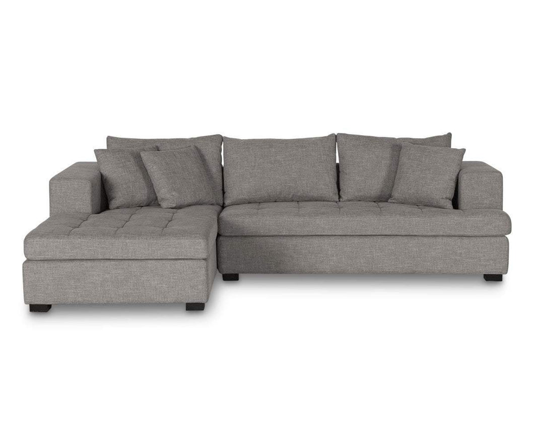 Mirak Right Chaise Seated Sectional Light Brown exportleftoversfef